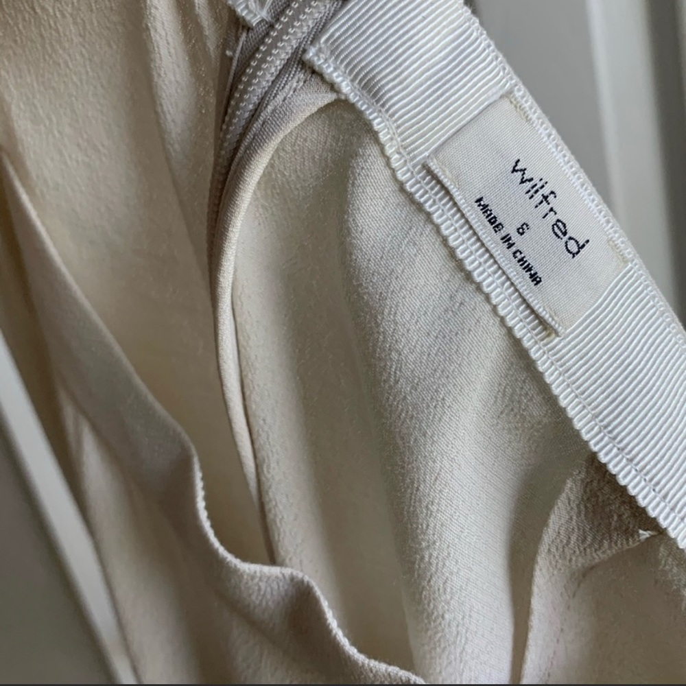 Aritzia | Wilfred | Cream Midi Skirt
